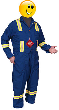 1754 coveralls reflective bands no flame