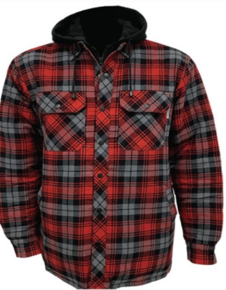 626DCF flanel lined shirt with hood Gatts