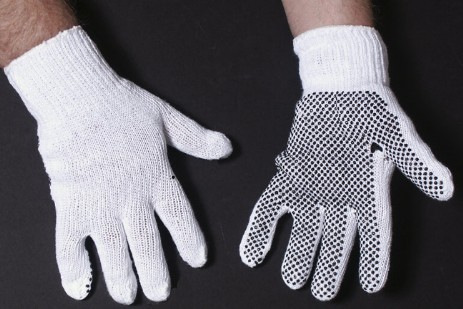 90-304 White 100  polyester gloves washable Price and purchase by dozen